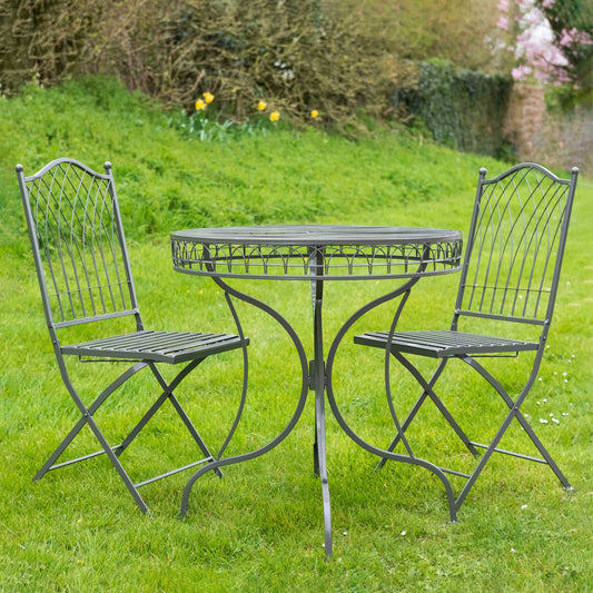 Ascalon Hampton Grey 3 Piece Bistro Set