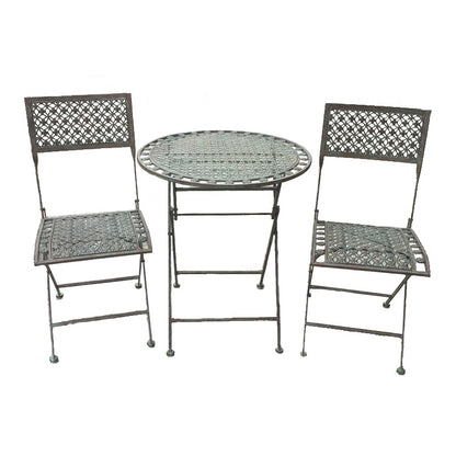 Ascalon Marlborough Blue Rust 3 Piece Bistro Set