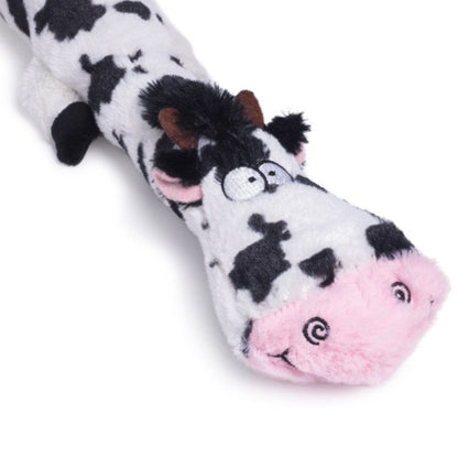 Lazy Moo Plush Dog Toy