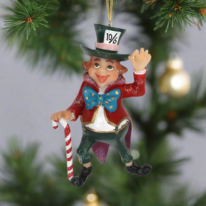 Gisela Graham Mad Hatter Decoration 10cm