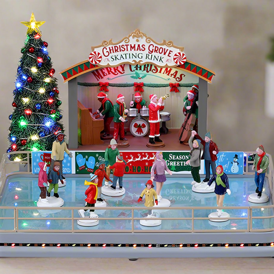 Lemax Christmas Grove Skating Rink Decoration