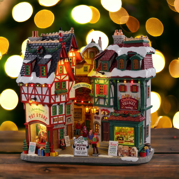 Lemax Christmas City Facade Christmas Village Decoration