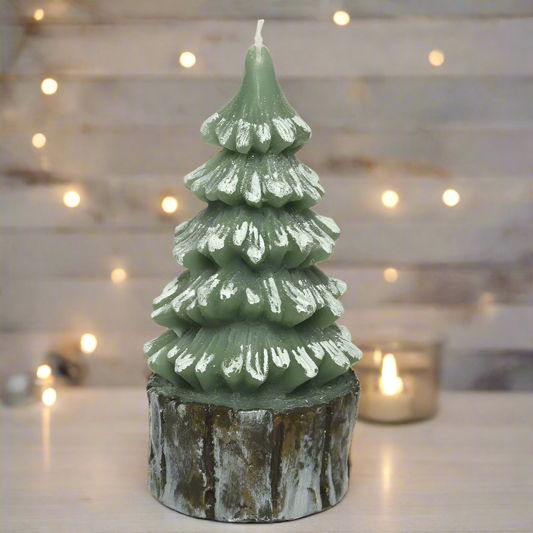 Christmas Tree Wax Candle 17.3cm