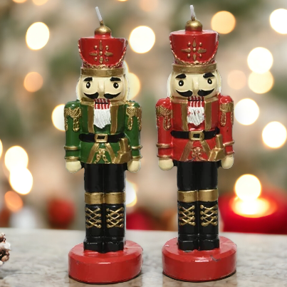 Christmas Nutcracker Wax Candle