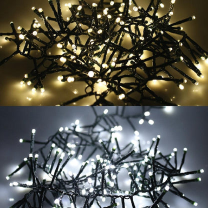 Noma 960 Duo Bulb Christmas Cluster Lights Green Cable