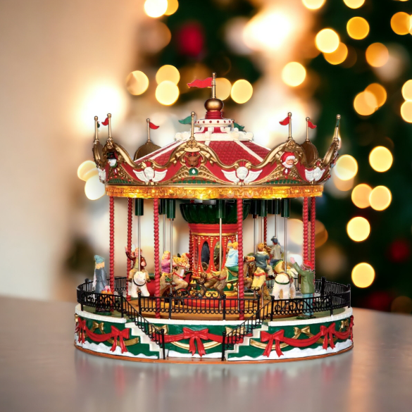 Lemax Santa Carousel Decoration