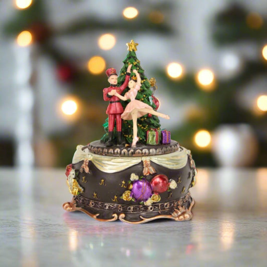 Nutcracker Christmas Tree Music Box