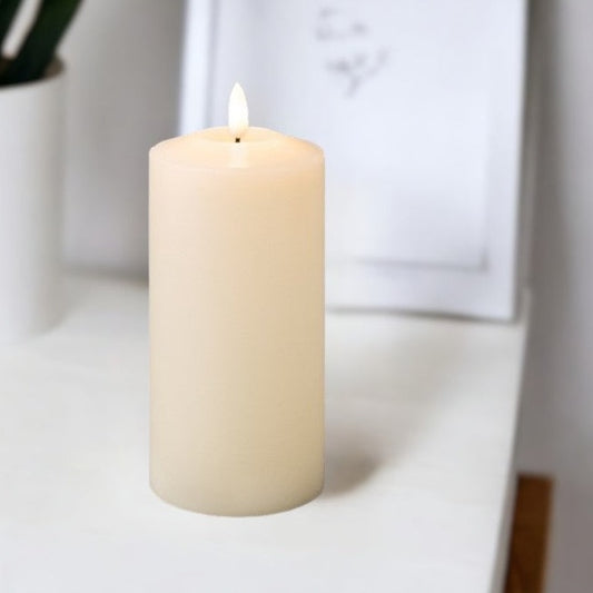 Cream Church Candle LED Wick 17.5cm