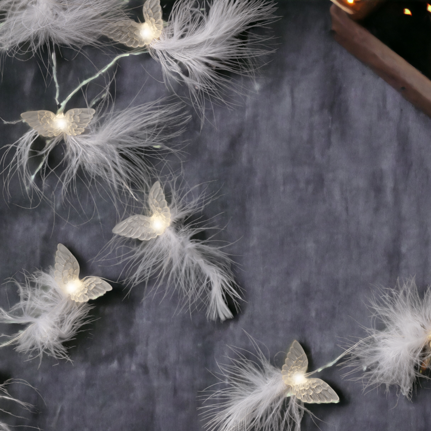 Angel Wings Feathered String Lights