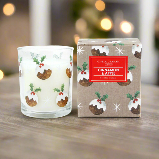 Christmas Pudding Design Scented Candle