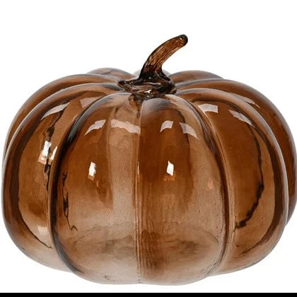 Expresso Glass Pumpkin Ornament