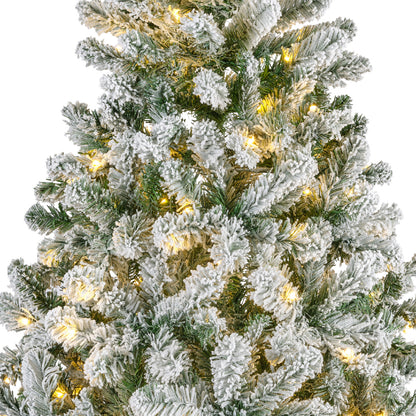 Kaemingk Pre Lit Snowy Imperial Pine Christmas Tree 7ft/210cm