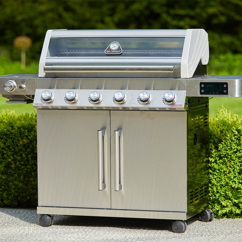 Grillstream Gourmet 6 Burner Hybrid BBQ With Steak Shelf