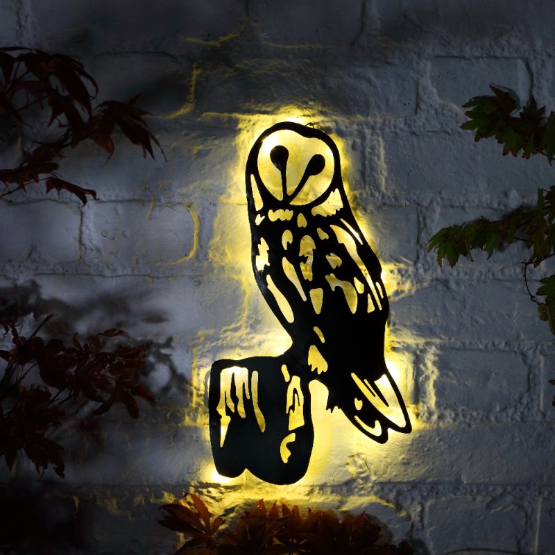 Noma Solar Owl Plaque