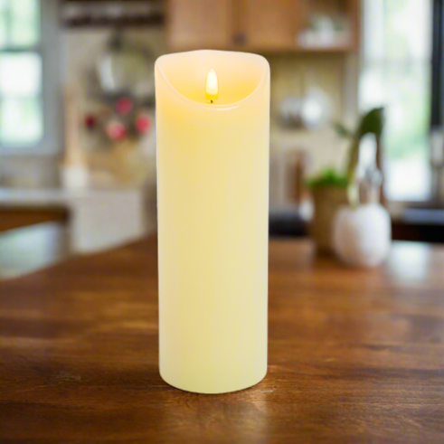 23 x 8cm Cream Flickabright Candle