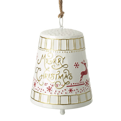 White Merry Christmas Bell