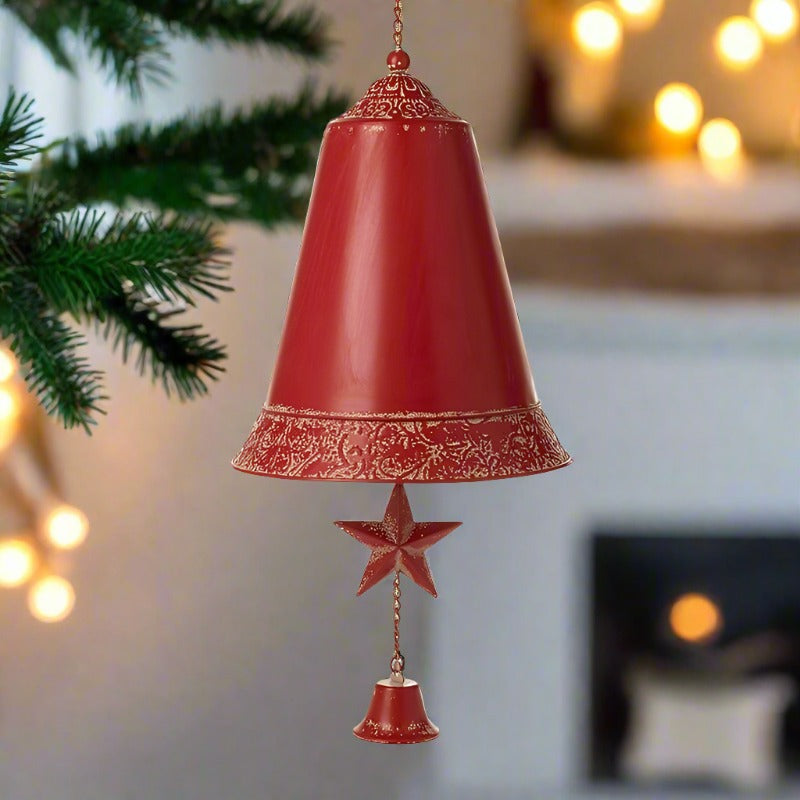 Christmas Red Star Bell