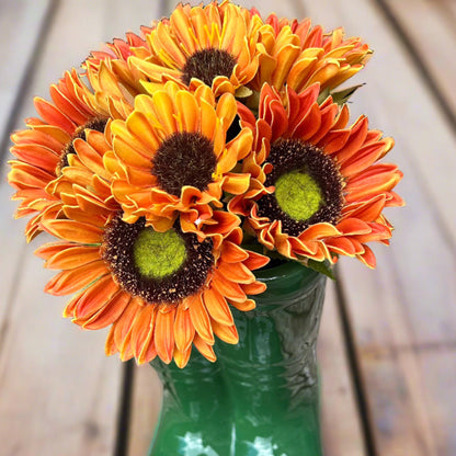 Orange Artificial Sunflower Bunch