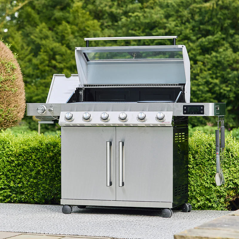 Grillstream Gourmet 6 Burner Hybrid BBQ With Steak Shelf