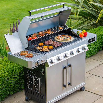 Grillstream Gourmet 6 Burner Hybrid BBQ With Steak Shelf