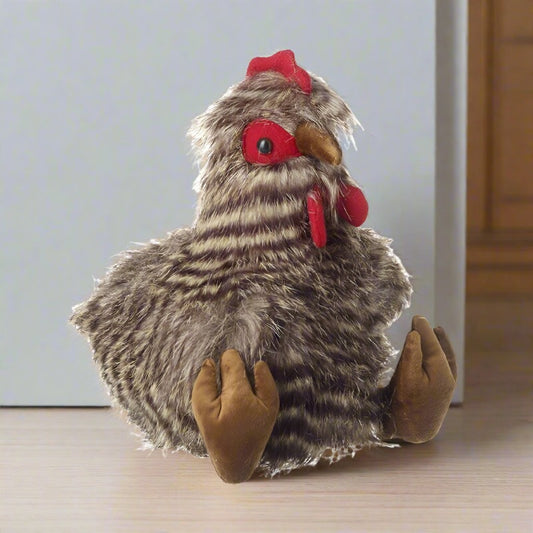 Fluffy Sitting Hen Door Stop