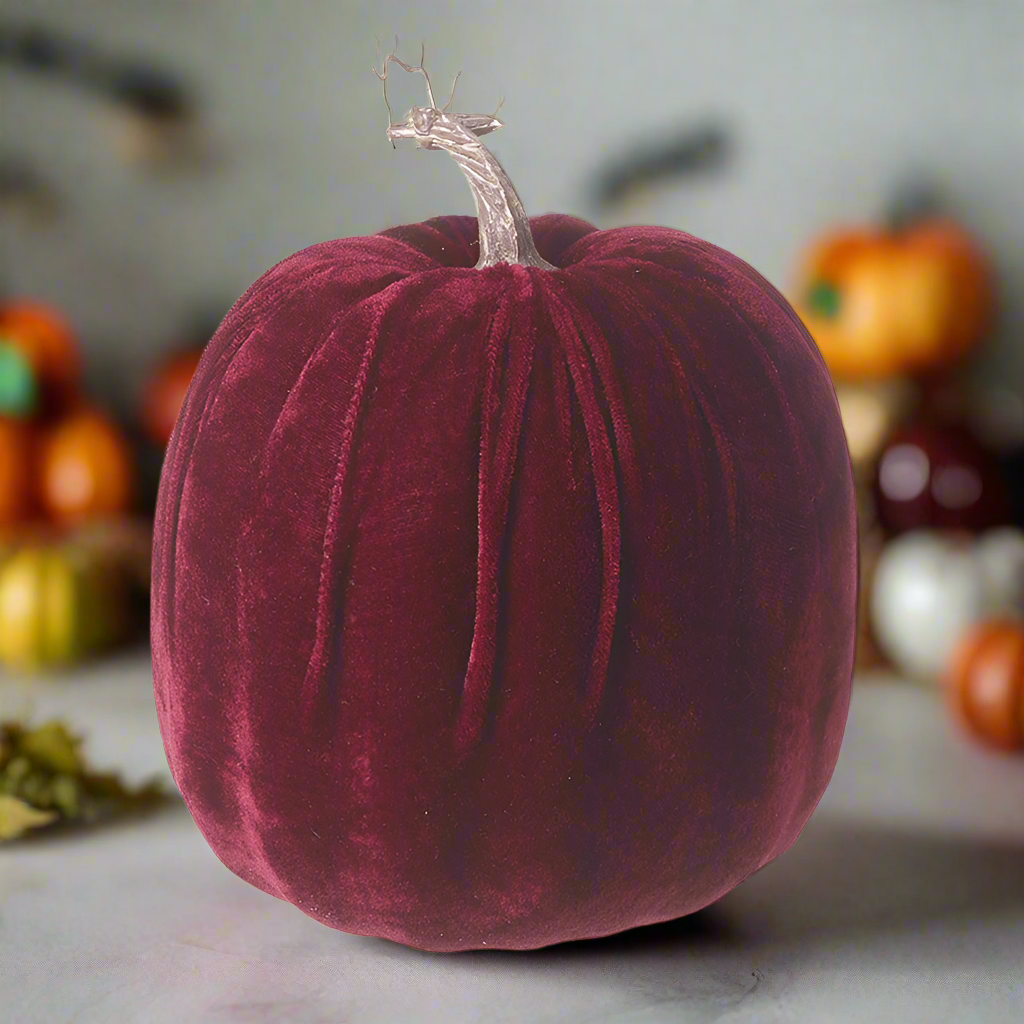 Halloween Velvet Pumpkin Decoration