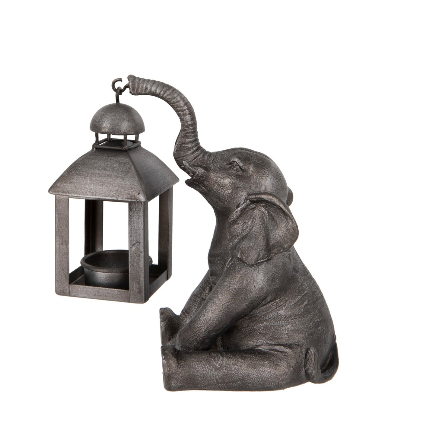 Elephant with Lantern Tealight Holder