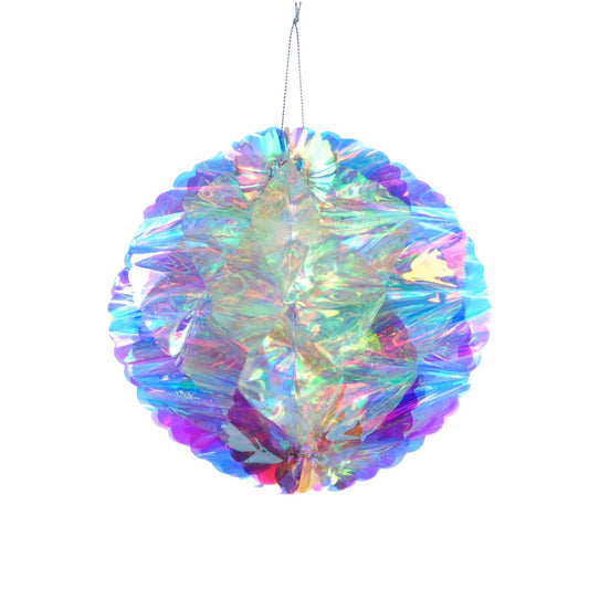 Iridescent Honeycomb Christmas Ball  Decoration 20cm