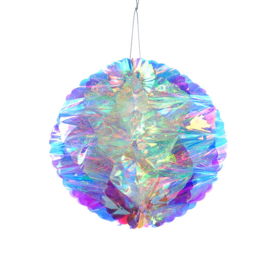 Iridescent Honeycomb Christmas Ball 30cm