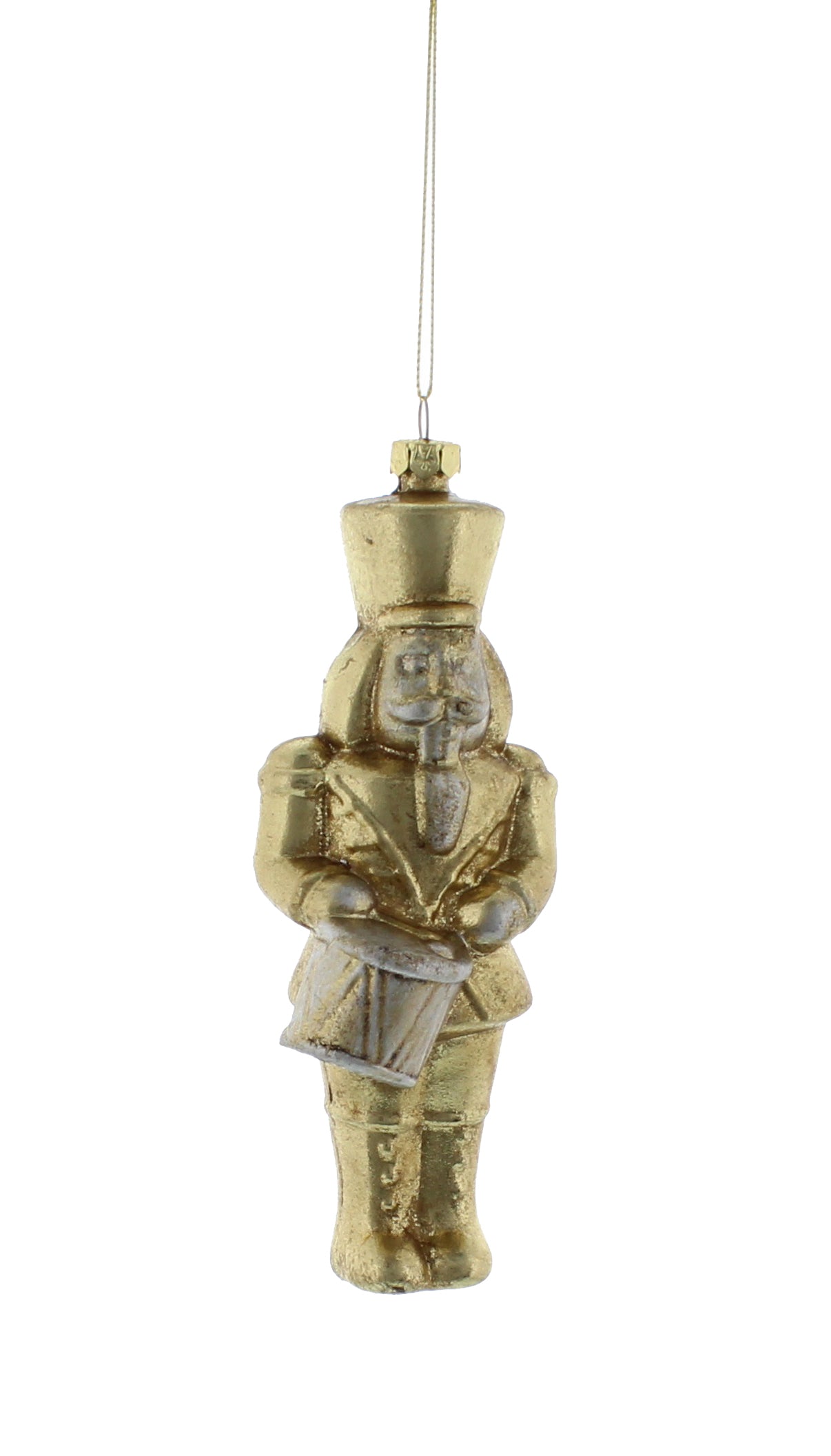 Gold Christmas Nutcracker 15cm Hanging Decoration