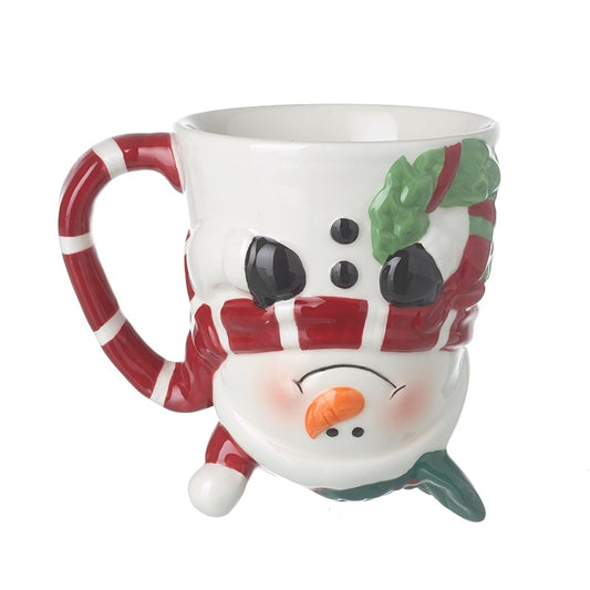 Upside Down Snowman Mug