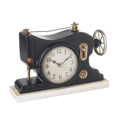 Sewing Machine Design Table Clock