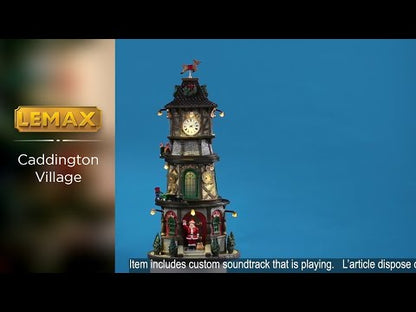 Lemax Christmas Clock Tower Caddington Village Decoration