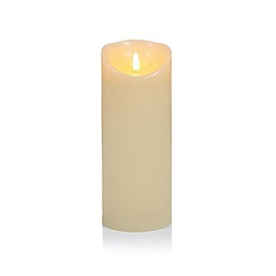 23 x 9cm Cream FlickaBright Textured Candle