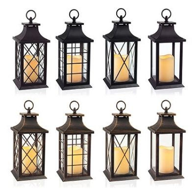 Lantern with Flickabright Candle (Assorted)