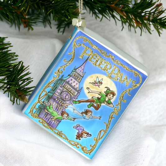 Peter Pan Glass Book Decoration