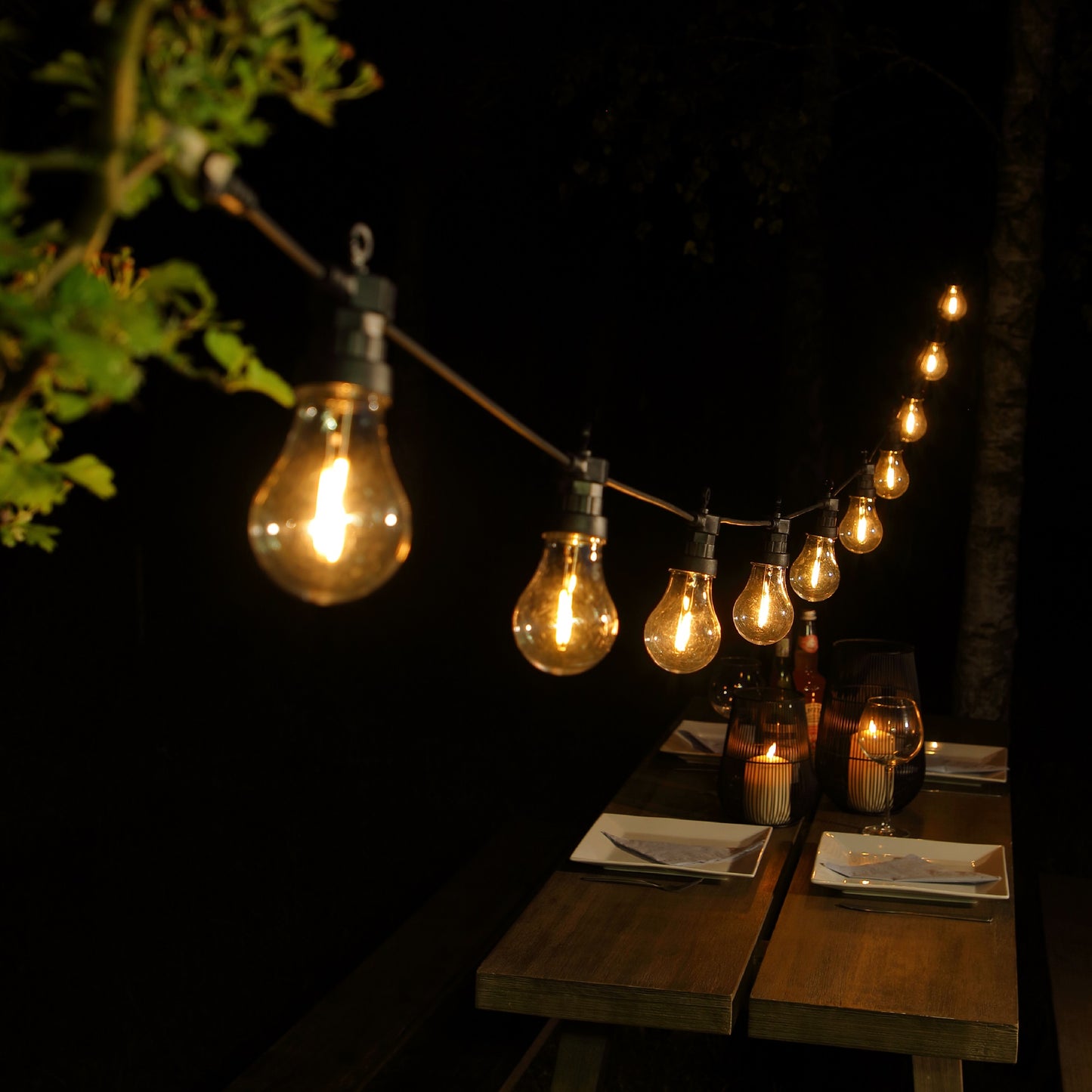 Noma 10 Edison Festoon Lights Battery Operated