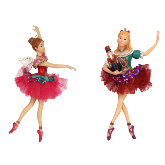 Nutcracker's Clara and Ballerina Decorations