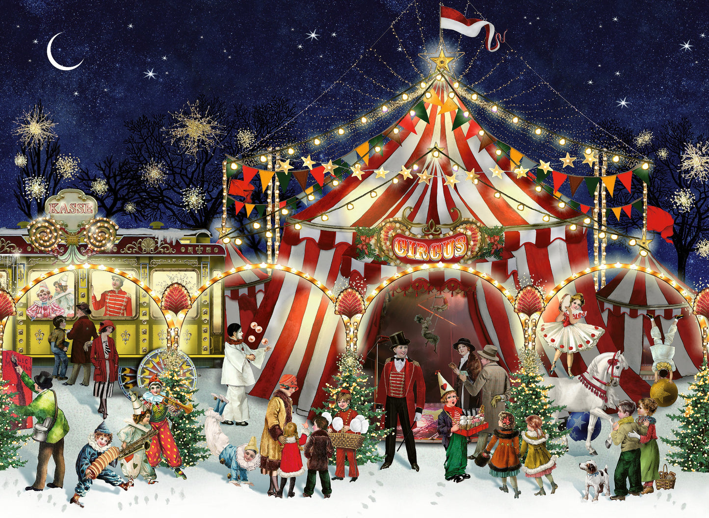 Coppenrath Circus at Christmas 1000 Piece Jigsaw Puzzle