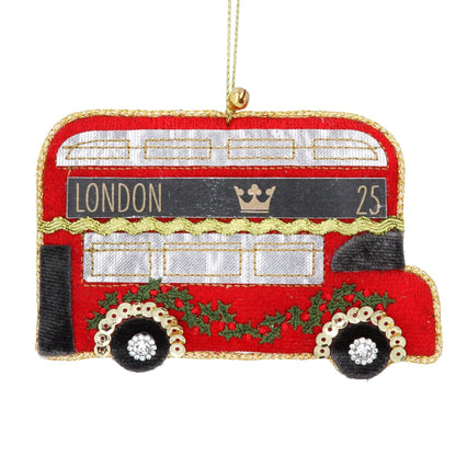 London Bus Fabric Hanging Decoration