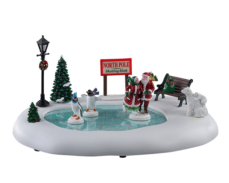 Lemax North Pole Skating Rink Christmas Village Decoration