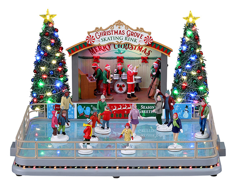 Lemax Christmas Grove Skating Rink Decoration