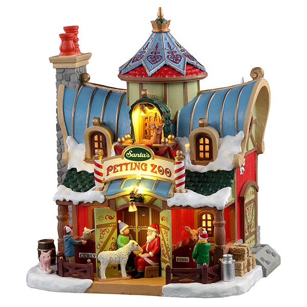 Lemax Santa's Petting Zoo Lit Village Decoration