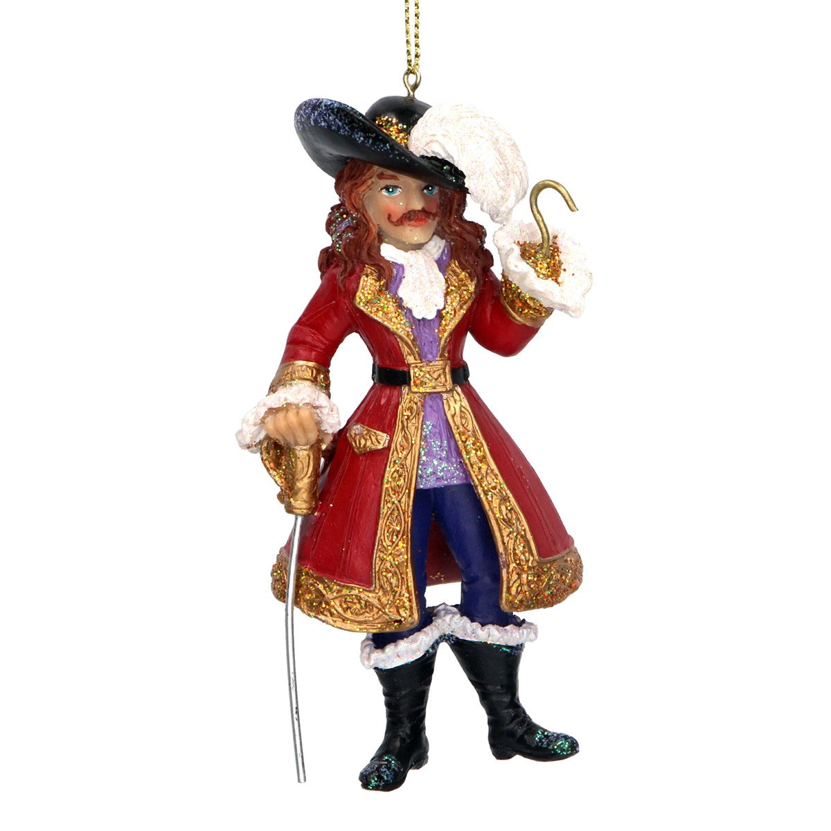 Gisela Graham Captain Hook Hanging Decoration