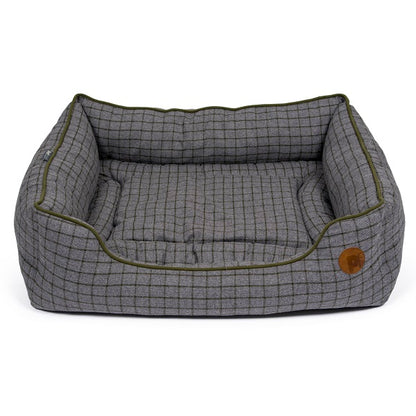 Moss Green Square Dog Bed