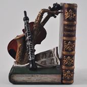 Musical Instrument Vintage Style Bookends