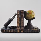 Globe And Telescope Vintage Style Bookends