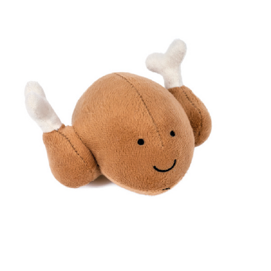 Plush Roast Chicken Dog Toy