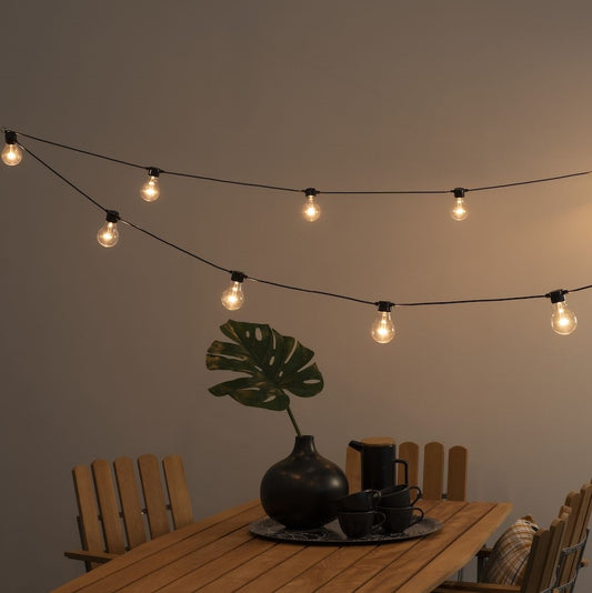 Konstsmide 10 Clear Bulb Amber LED Festoon Lights