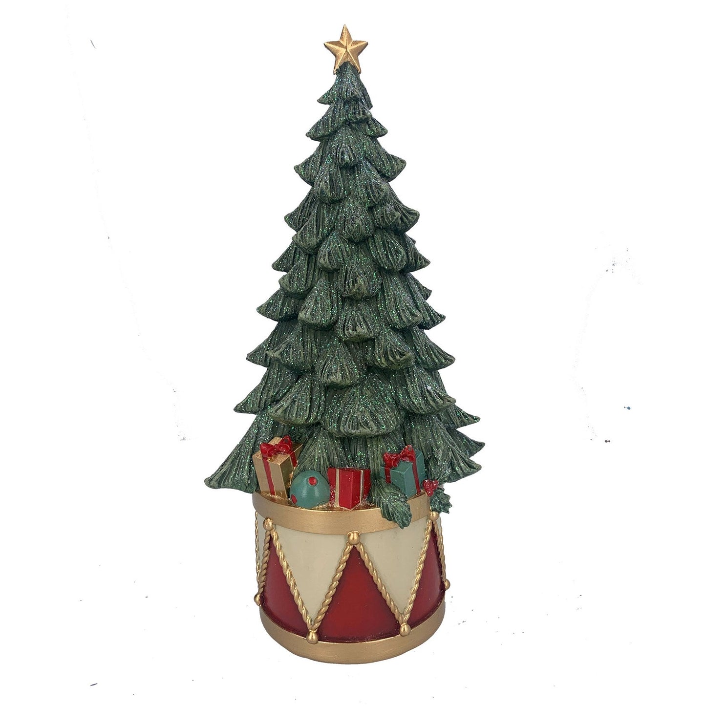 Gisela Graham Xmas Tree on Drum Christmas Decoration